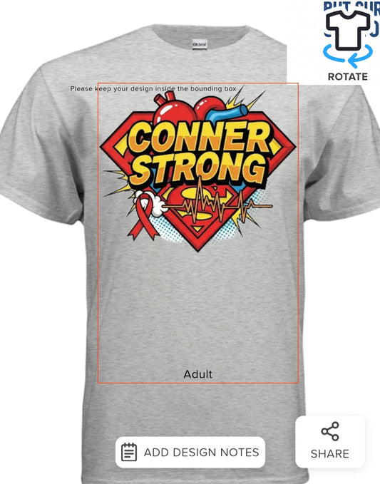 New conner strong t-shirt